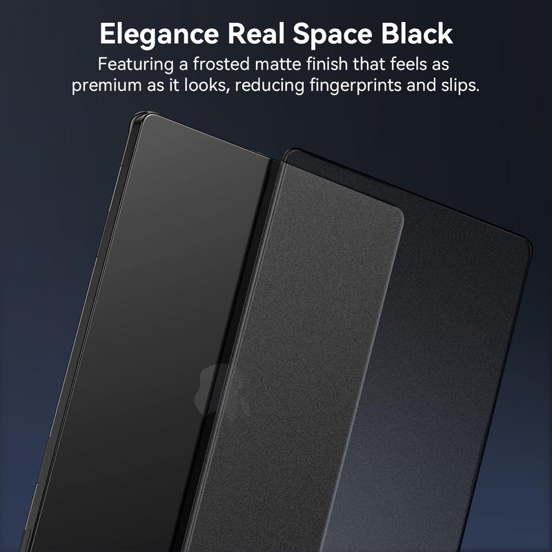 Eoocoo حافظة متوافقة مع ماك بوك برو 14 بوصة M5 2025 2024-2021 M4 M3 M2 M1 برو/ماكس، تشطيب غير لامع مطور، مضادة لبصمات الأصابع، غلاف صلب محمي للكمبيوتر المحمول، أسود فضائي أصلي - Image 5